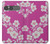S3924 Cherry Blossom Pink Background Hülle Schutzhülle Taschen für Sony Xperia 10 VII