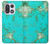 S2377 Turquoise Gemstone Texture Graphic Printed Hülle Schutzhülle Taschen für OnePlus 15