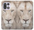 S2399 White Lion Face Hülle Schutzhülle Taschen für OnePlus 15