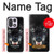 S2823 Black Wolf Blue Eyes Face Hülle Schutzhülle Taschen für OnePlus 15
