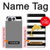 S2882 Black and White Striped Gold Dolphin Hülle Schutzhülle Taschen für OnePlus 15