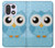 S3029 Cute Blue Owl Hülle Schutzhülle Taschen für OnePlus 15