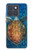 S1249 Blue Sea Turtle Hülle Schutzhülle Taschen für Motorola Edge 70