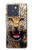 S1932 Blue Eyed Leopard Hülle Schutzhülle Taschen für Motorola Edge 70