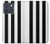 S2297 Black and White Vertical Stripes Hülle Schutzhülle Taschen für Motorola Edge 70