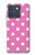 S2358 Pink Polka Dots Hülle Schutzhülle Taschen für Motorola Edge 70