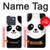 S2662 Cute Panda Cartoon Hülle Schutzhülle Taschen für Motorola Edge 70