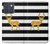 S2794 Black and White Striped Deer Gold Sparkles Hülle Schutzhülle Taschen für Motorola Edge 70