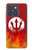 S2803 Fire Red Devil Spear Symbol Hülle Schutzhülle Taschen für Motorola Edge 70