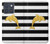 S2882 Black and White Striped Gold Dolphin Hülle Schutzhülle Taschen für Motorola Edge 70