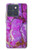 S2907 Purple Turquoise Stone Hülle Schutzhülle Taschen für Motorola Edge 70