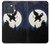 S3323 Flying Elephant Full Moon Night Hülle Schutzhülle Taschen für Motorola Edge 70