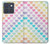S3499 Colorful Heart Pattern Hülle Schutzhülle Taschen für Motorola Edge 70