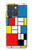 S3814 Piet Mondrian Line Art Composition Hülle Schutzhülle Taschen für Motorola Edge 70