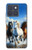 S3996 Horse Running Hülle Schutzhülle Taschen für Motorola Edge 70