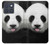S4049 Cute Panda Stick Out Tongue Hülle Schutzhülle Taschen für Motorola Edge 70