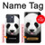 S4049 Cute Panda Stick Out Tongue Hülle Schutzhülle Taschen für Motorola Edge 70