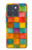 S4077 Water Color Painting Colorful Check Pattern Hülle Schutzhülle Taschen für Motorola Edge 70