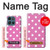S2358 Pink Polka Dots Hülle Schutzhülle Taschen für Motorola Moto G (2026), G Play (2026)