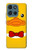 S2760 Yellow Duck Tuxedo Cartoon Hülle Schutzhülle Taschen für Motorola Moto G (2026), G Play (2026)