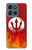 S2803 Fire Red Devil Spear Symbol Hülle Schutzhülle Taschen für Motorola Moto G (2026), G Play (2026)