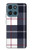 S3452 Plaid Fabric Pattern Hülle Schutzhülle Taschen für Motorola Moto G (2026), G Play (2026)
