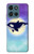 S3807 Killer Whale Orca Moon Pastel Fantasy Hülle Schutzhülle Taschen für Motorola Moto G (2026), G Play (2026)