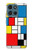 S3814 Piet Mondrian Line Art Composition Hülle Schutzhülle Taschen für Motorola Moto G (2026), G Play (2026)