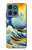 S4005 Oil Color Painting Great Waves Hülle Schutzhülle Taschen für Motorola Moto G (2026), G Play (2026)