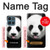 S4049 Cute Panda Stick Out Tongue Hülle Schutzhülle Taschen für Motorola Moto G (2026), G Play (2026)