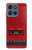 S4073 Vintage Red Cassette Player Graphic Hülle Schutzhülle Taschen für Motorola Moto G (2026), G Play (2026)