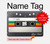 S4023 Vintage Rainbow Compact Cassette Hülle Schutzhülle Taschen für MacBook Air 15″ (2023,2024,2025) - A2941, A3114, 3241