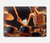 S3985 Fire Skull Drummer Hülle Schutzhülle Taschen für MacBook Pro 16 M1,M2,M3,M4 (2021,2024) - A3403, A3186, A2991, A2780, A2485