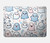 S4013 Seamless Cute Ghost Pattern Hülle Schutzhülle Taschen für MacBook Pro 16 M1,M2,M3,M4 (2021,2024) - A3403, A3186, A2991, A2780, A2485