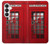 S0058 British Red Telephone Box Hülle Schutzhülle Taschen für Samsung Galaxy S26