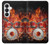 S1431 Skull Drum Fire Rock Hülle Schutzhülle Taschen für Samsung Galaxy S26