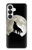 S1981 Wolf Howling at The Moon Hülle Schutzhülle Taschen für Samsung Galaxy S26