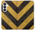 S2231 Yellow and Black Line Hazard Striped Hülle Schutzhülle Taschen für Samsung Galaxy S26