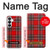 S2374 Tartan Red Pattern Hülle Schutzhülle Taschen für Samsung Galaxy S26