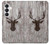 S2505 Reindeer Head Old Wood Texture Graphic Hülle Schutzhülle Taschen für Samsung Galaxy S26
