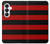 S2638 Black and Red Striped Hülle Schutzhülle Taschen für Samsung Galaxy S26
