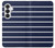 S2767 Navy White Striped Hülle Schutzhülle Taschen für Samsung Galaxy S26