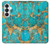 S2906 Aqua Turquoise Stone Hülle Schutzhülle Taschen für Samsung Galaxy S26