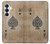 S2928 Vintage Spades Ace Card Hülle Schutzhülle Taschen für Samsung Galaxy S26