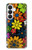 S4043 Colorful Flowers Cartoon Hülle Schutzhülle Taschen für Samsung Galaxy S26