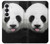 S4049 Cute Panda Stick Out Tongue Hülle Schutzhülle Taschen für Samsung Galaxy S26