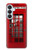 S0058 British Red Telephone Box Hülle Schutzhülle Taschen für Samsung Galaxy S26 Plus