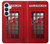 S0058 British Red Telephone Box Hülle Schutzhülle Taschen für Samsung Galaxy S26 Plus
