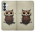 S0360 Coffee Owl Hülle Schutzhülle Taschen für Samsung Galaxy S26 Plus