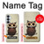 S0360 Coffee Owl Hülle Schutzhülle Taschen für Samsung Galaxy S26 Plus